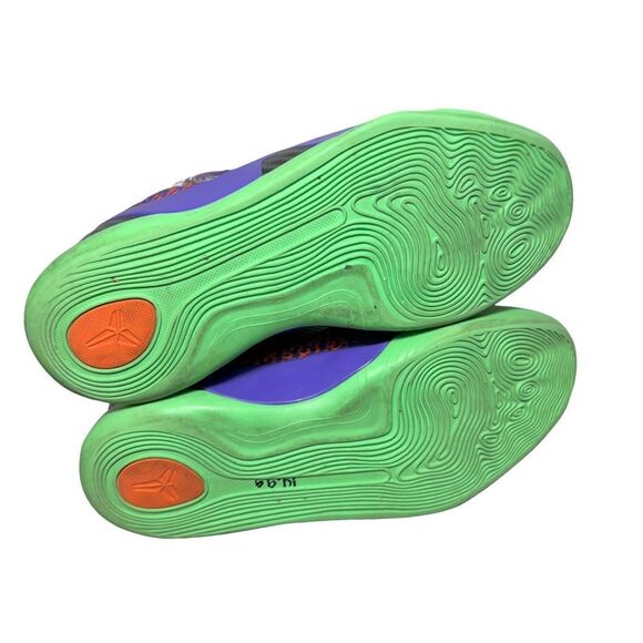 Nike Kobe IX 9 Sz 6.5y Women’s Sz 4.5 Youth Purple Pink Orange Green Kobe Bryant - Picture 5 of 6